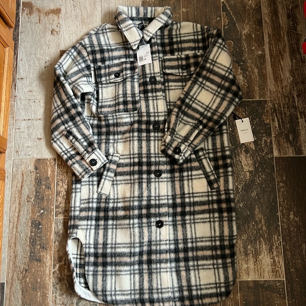 NWT Forever 21 Plaid Shacket